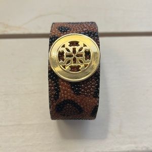 Rustic Cuff Leopard Metal Cuff